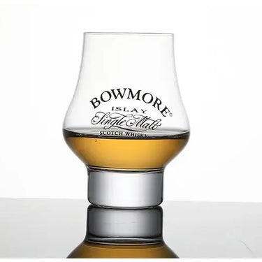 Bowmore Single Malt Scotch Whisky Sniffer Glass filled for a perfect drinking experience