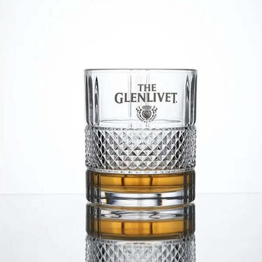 Glenlivet Collection Whisky Lead-free Glass 320ml with intricate design, showcasing luxury and sophistication in whisky presentation.