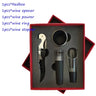 Stainless Steel 4 Piece Wine Opener Set in Gift Box with Wine Opener, Pourer, Ring, and Stopper