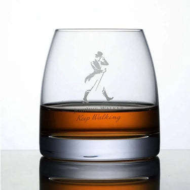 Private Collection Johnnie Walker Whisky Glass with iconic logo, crafted from high-quality crystal for whisky enthusiasts.